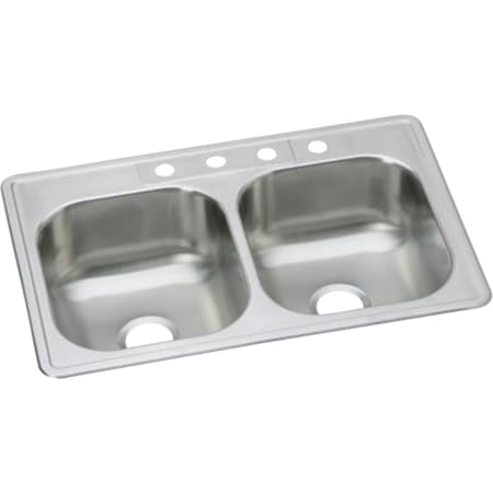 Elkay Kitchen Sink, Top Mount, Stainless steel Finish DSE233215